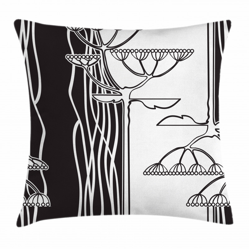 Abstract Plants Art Pillow Cover