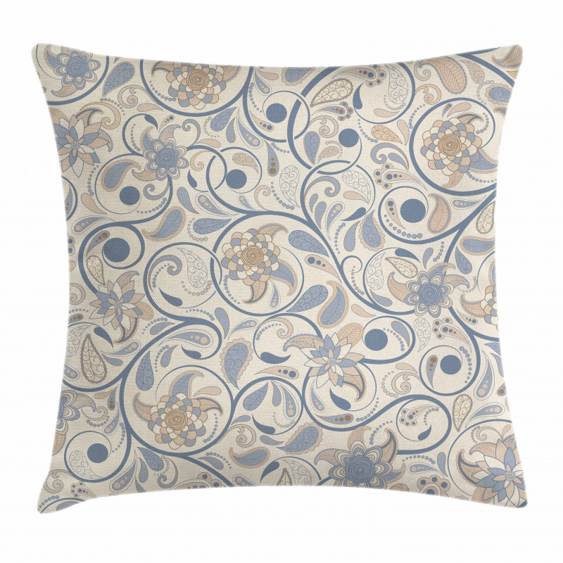 Eastern Oriental Scroll Pillow Cover