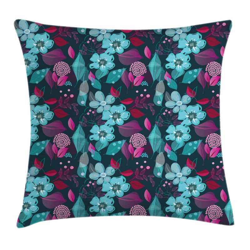 Fantasy Garden Blossoms Pillow Cover