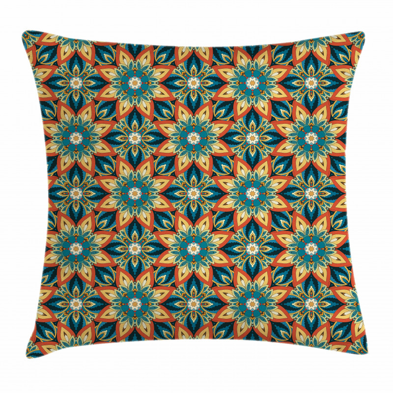 Ornate Floral Vintage Pillow Cover