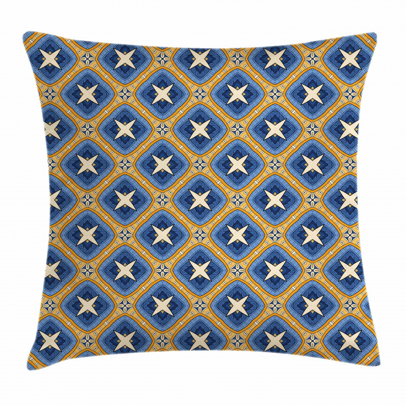 Vintage Tile Art Pillow Cover