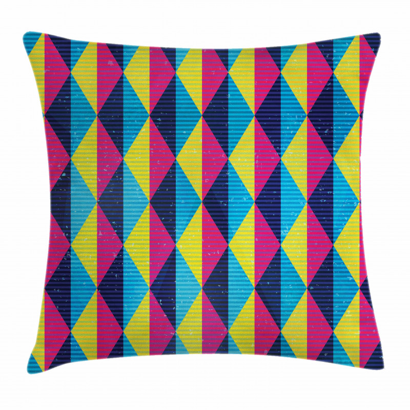 Sixties Triangle Motifs Pillow Cover