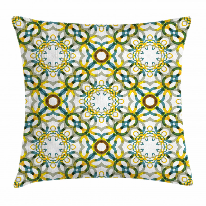 Geometric Lace Pattern Pillow Cover