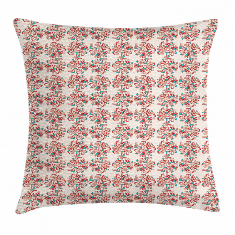 Spring Swirl Foliage Pillow Cover