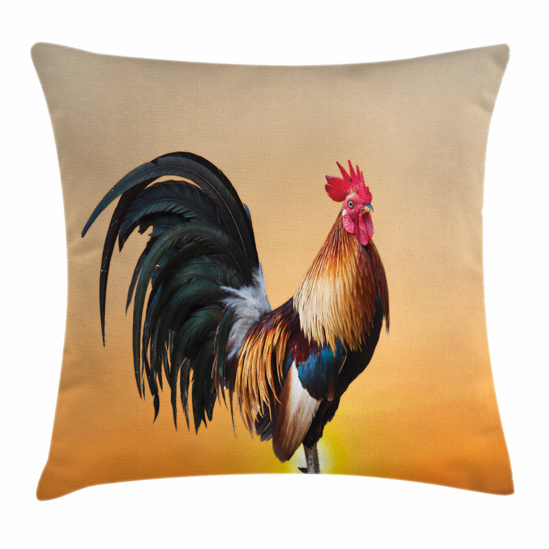 Farm Animal Sunrise Pillow Cover