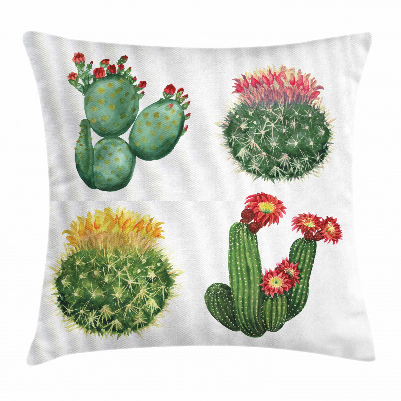 Watercolor Tropical Art Pillow Cover