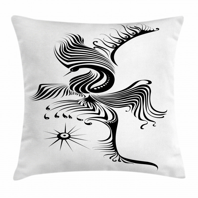Abstract Phoenix Design Pillow Cover