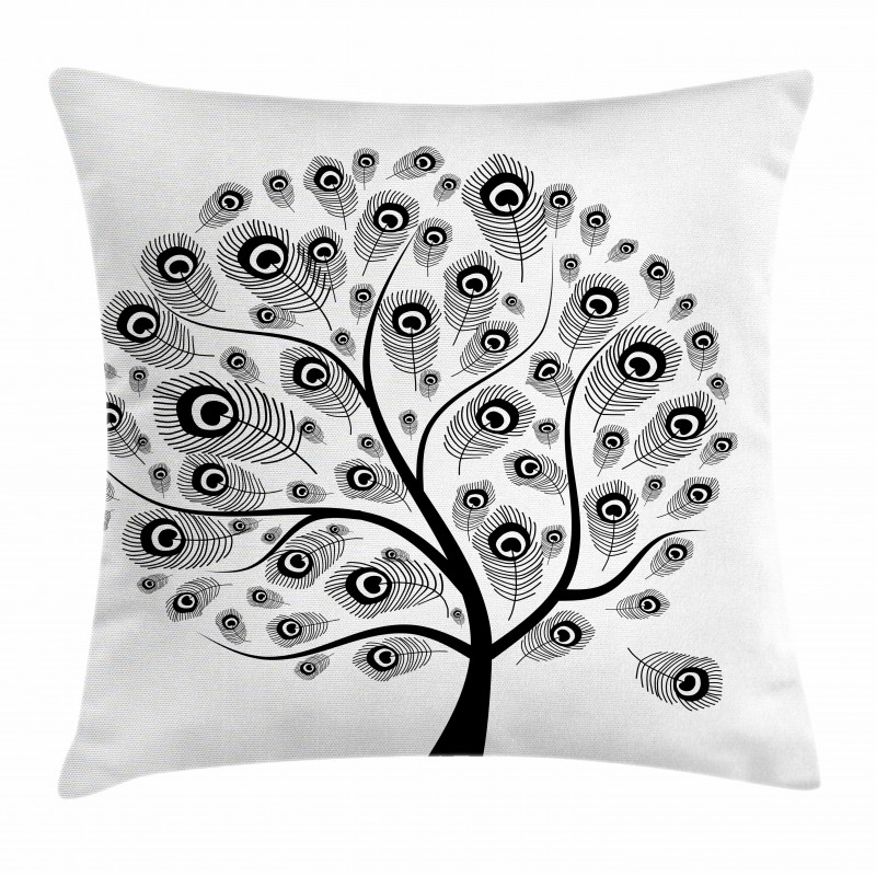 Peacock Motifs Pillow Cover