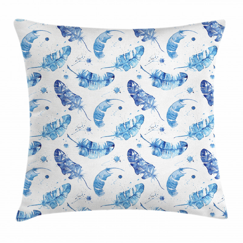 Watercolor Quill Motifs Pillow Cover