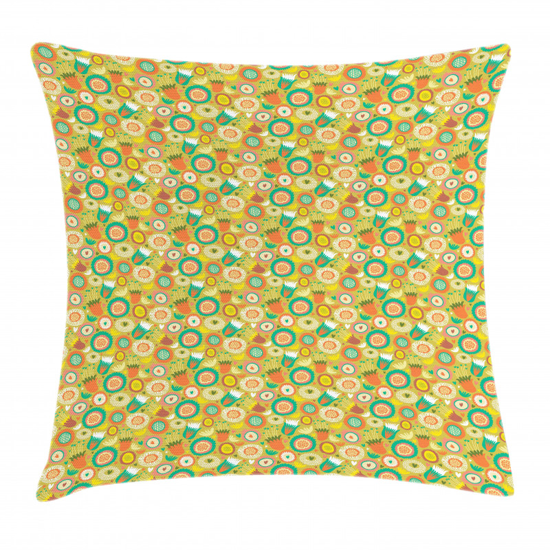 Botanical Flowers Pillow Cover