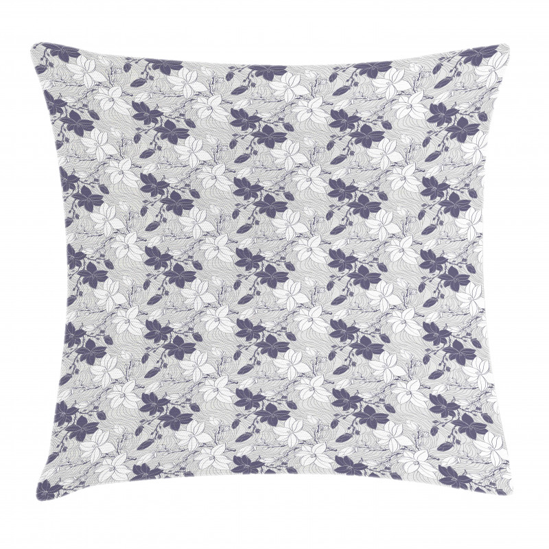 Blooming Magnolia Buds Pillow Cover