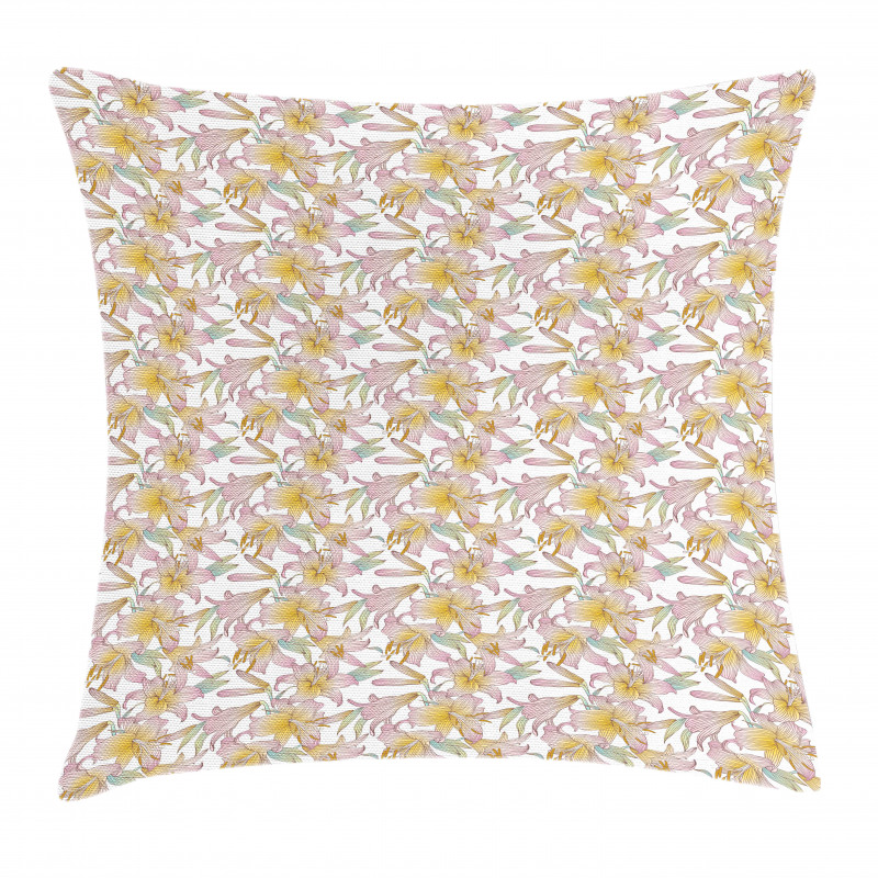 Royal Spring Lilies Pillow Cover