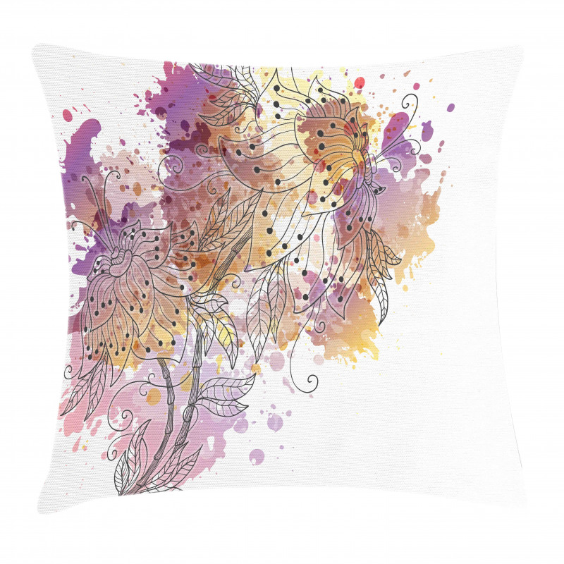 Flourishing Orchids Pillow Cover