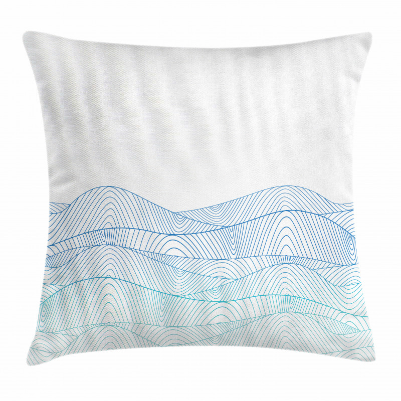 Abstract Seascape Pillow Cover