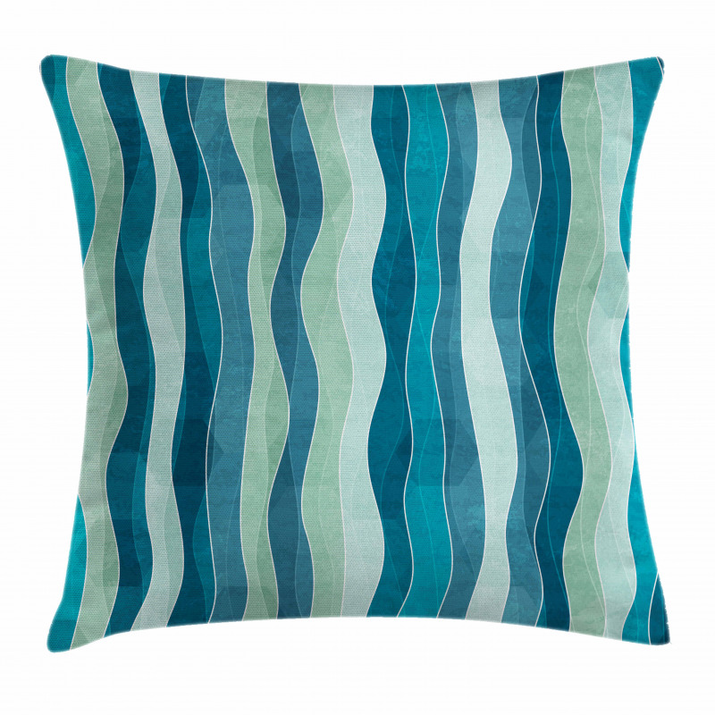 Grunge Wave Pattern Pillow Cover