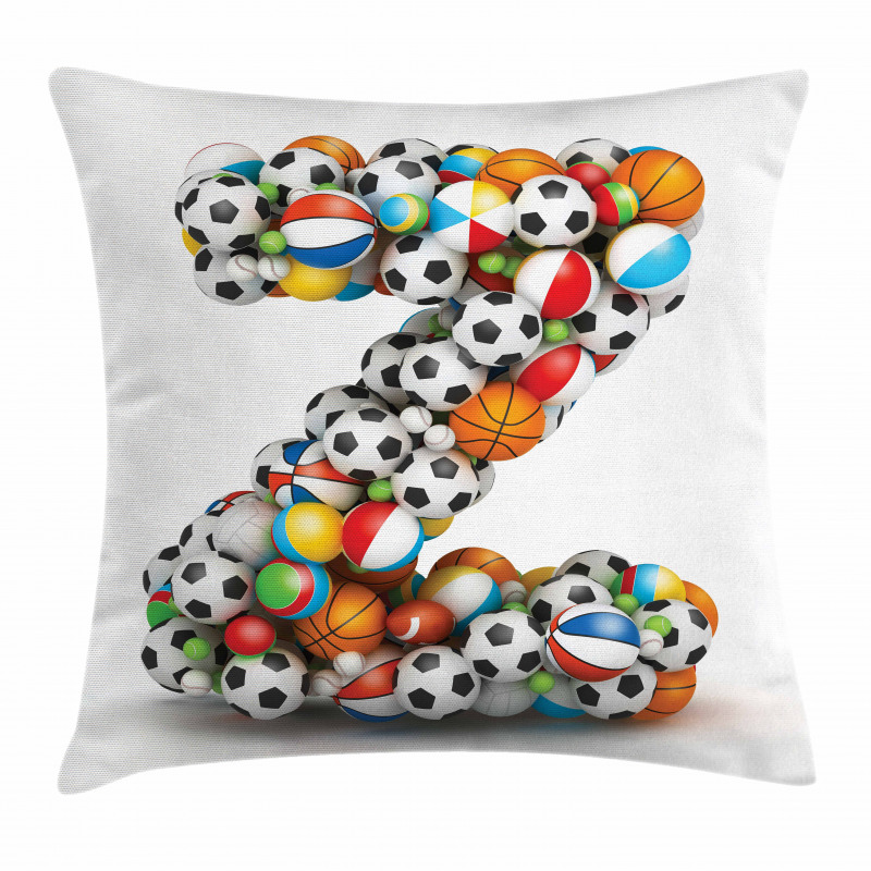 Colorful Sports Balls Pillow Cover