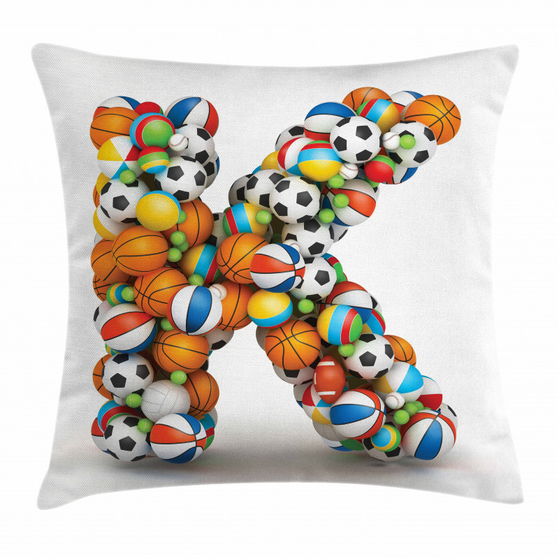 Sports Gaming Balls Pillow Cover