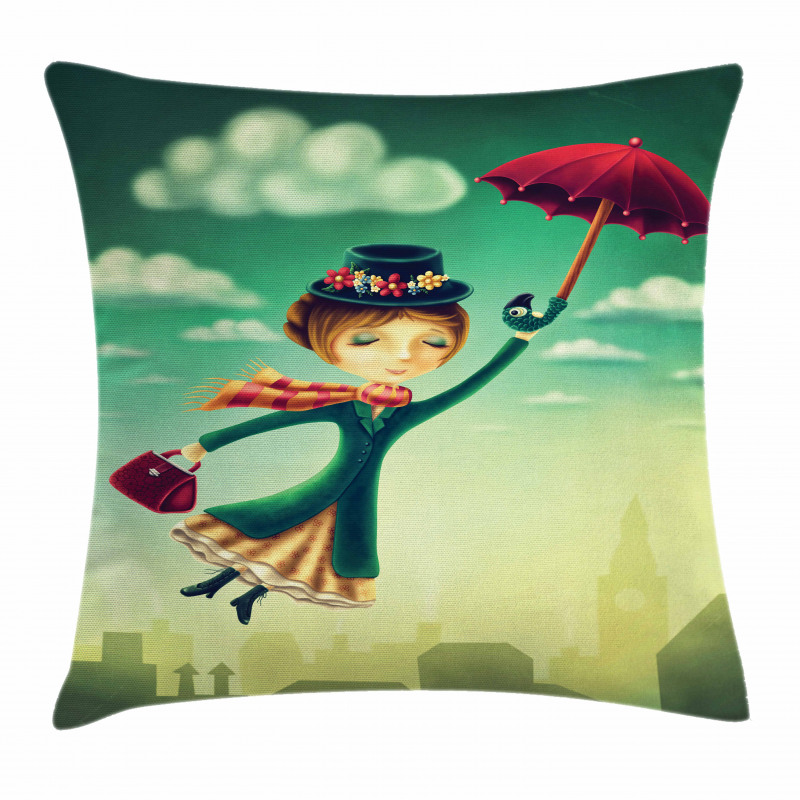 Fairy Tale Nanny London Pillow Cover
