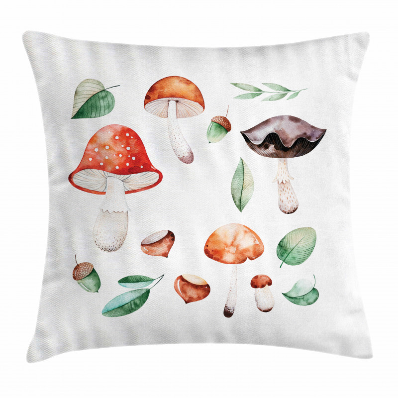 Fall Season Mushroom Pillow Cover