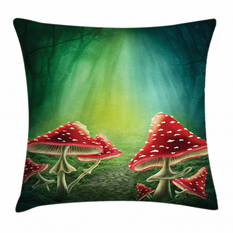Fairy Tale Fungus Pillow Cover