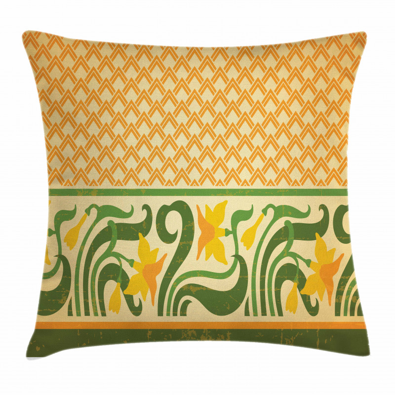 Ornate Daffodils Pillow Cover