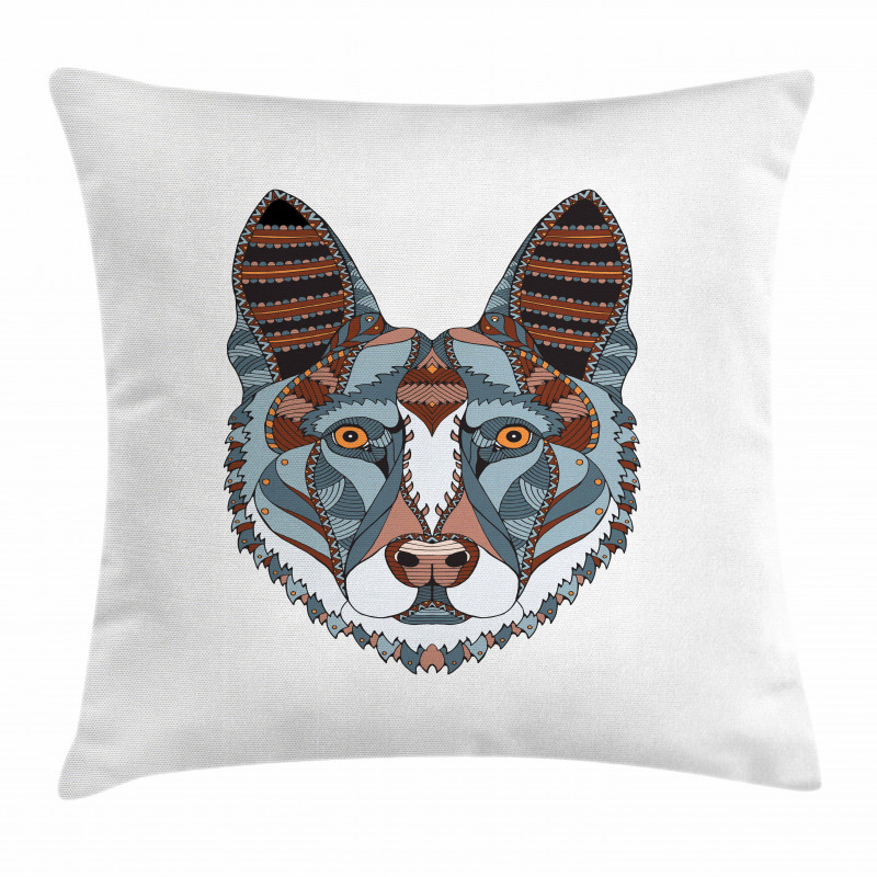Colorful Shepherd Dog Pillow Cover
