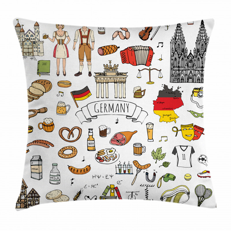 European Culture Pillow Cover