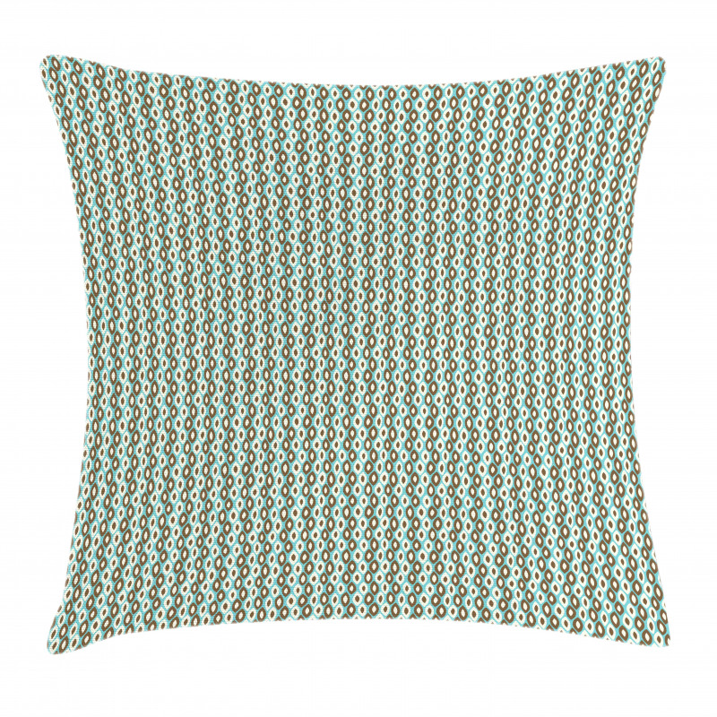 Simplistic Oval Shapes Pillow Cover