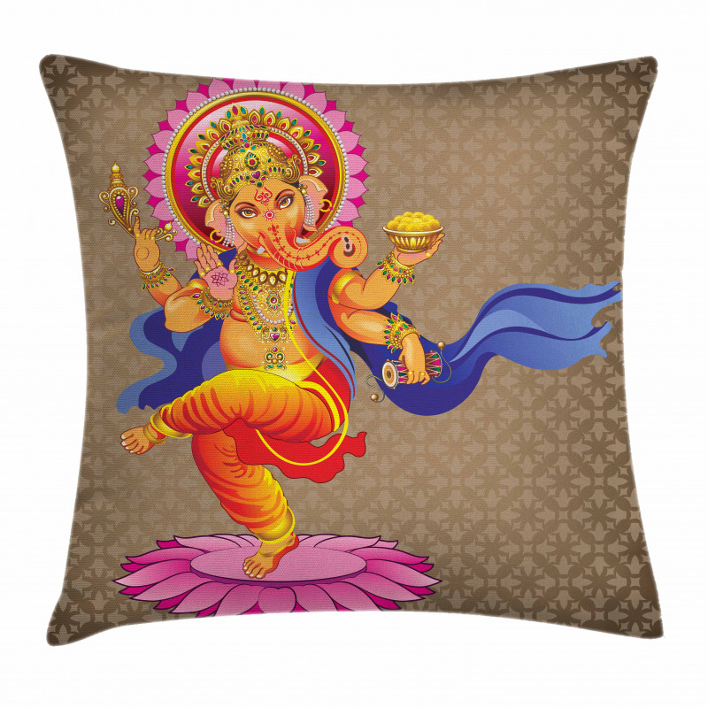 Dancing Asian Icon Pillow Cover