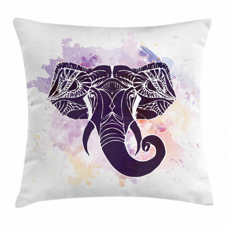 Watercolor Elephant Pillow Cover