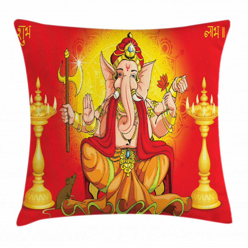 Diwali Festival Ceremony Pillow Cover