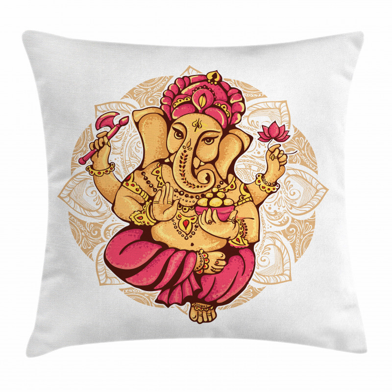 Dancing Animal Motif Art Pillow Cover