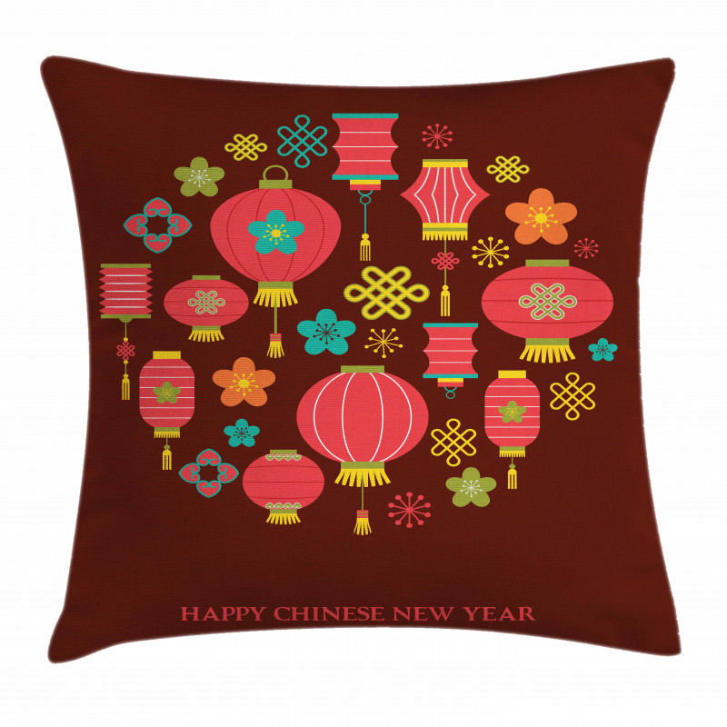 Lanterns Knots Pillow Cover