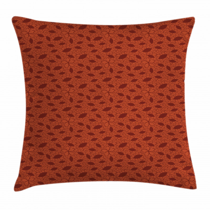 Leafage and Petals Pillow Cover