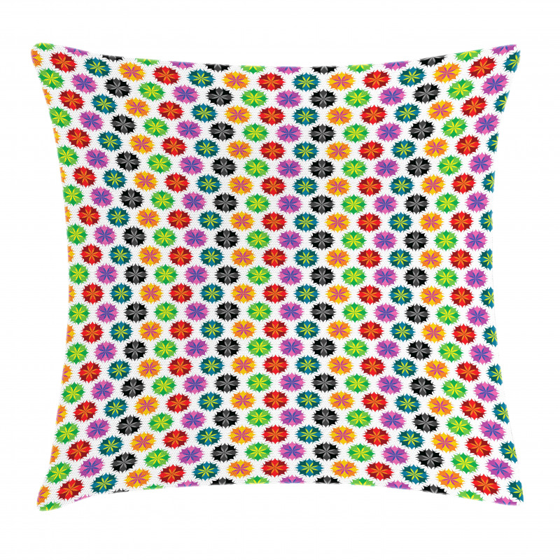 Vibrant Abstract Flora Pillow Cover