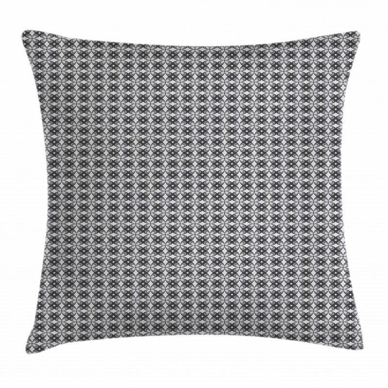 Retro Simple Floral Motifs Pillow Cover