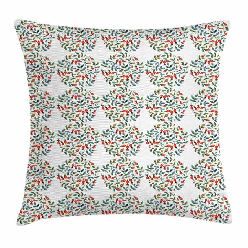 Watercolor Berry Fruit Pillow Cover