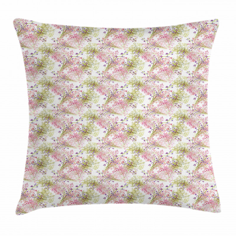 Fresh Foliage Leaves Pillow Cover