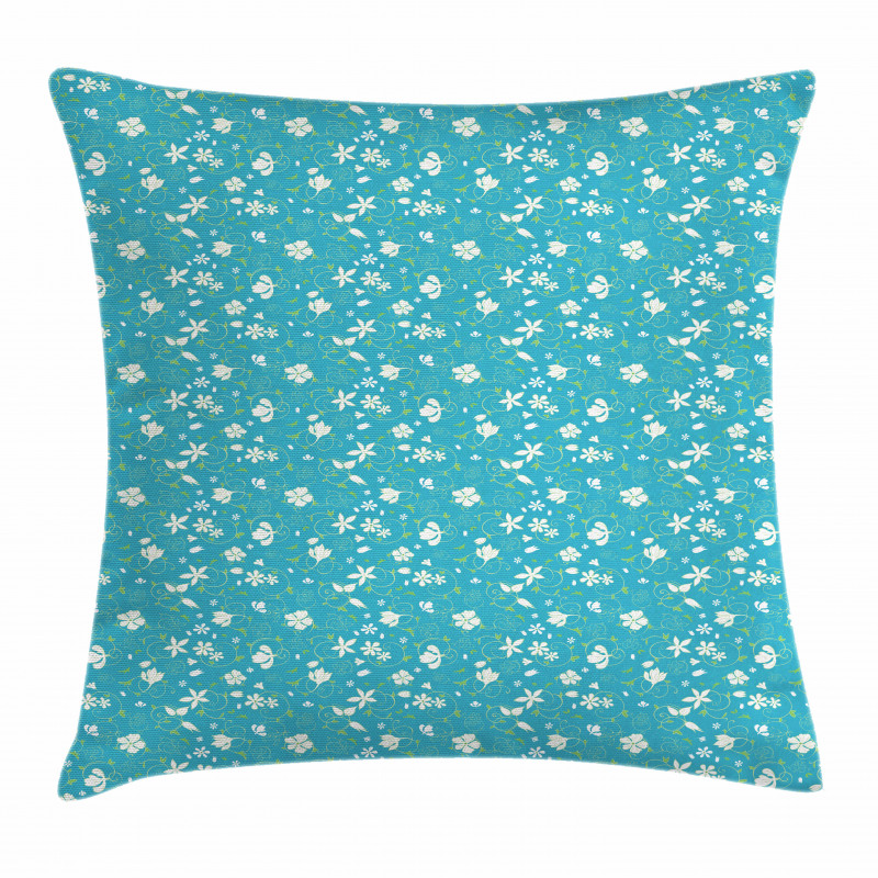 Swirled Stalks Foliage Pillow Cover