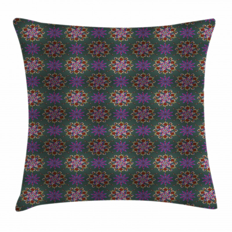 Colorful Abstract Curve Pillow Cover