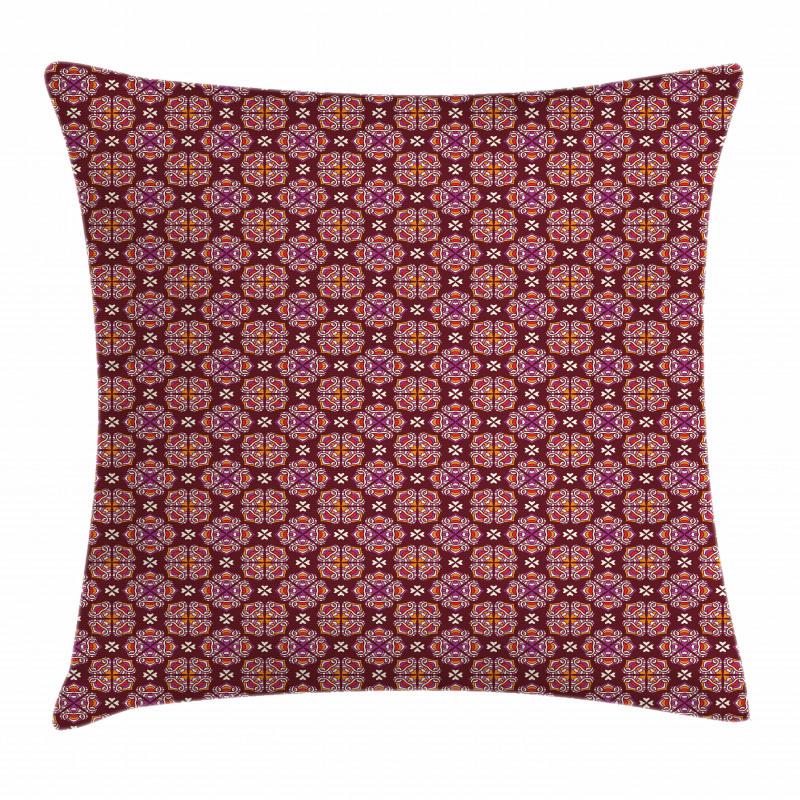 Ornamental Floral Swirls Pillow Cover