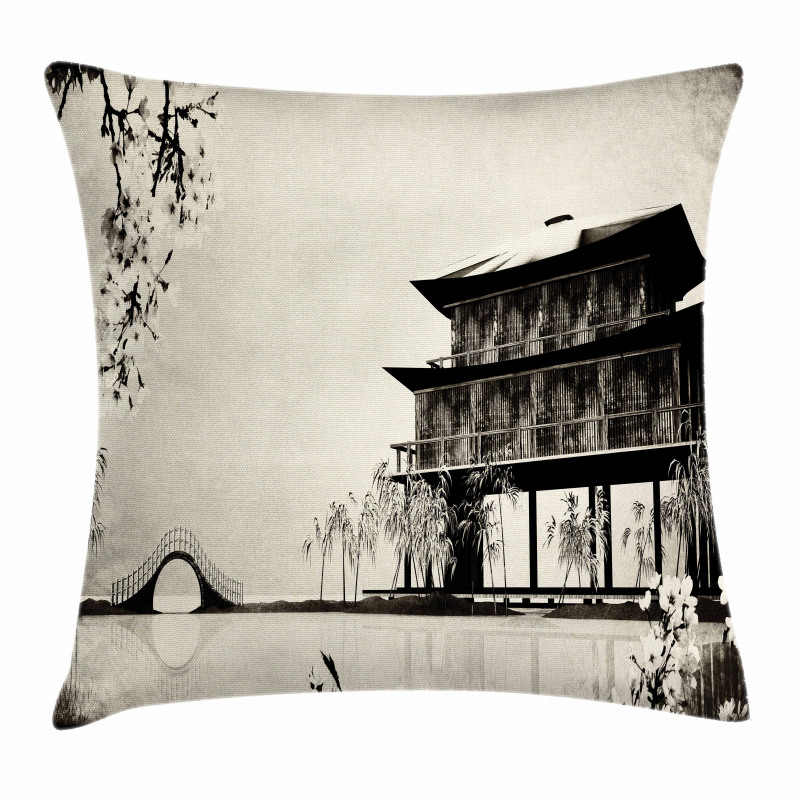 Landscape of Far East Pillow Cover