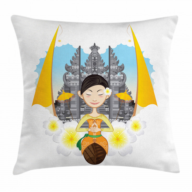 Traditional Girl Pillow Cover
