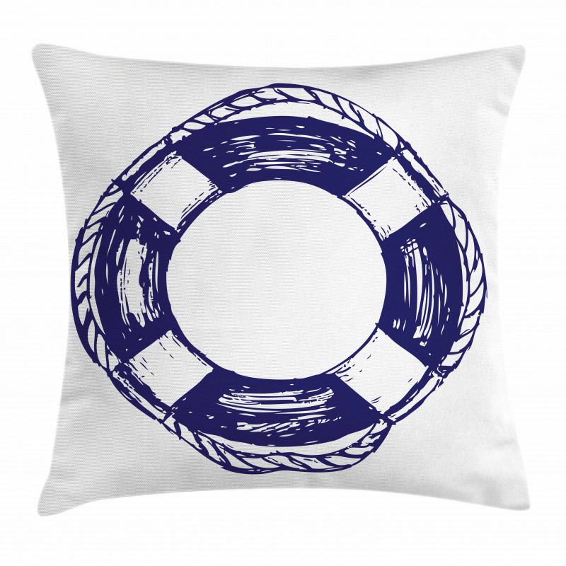 Sketch Life Buoy Pillow Cover