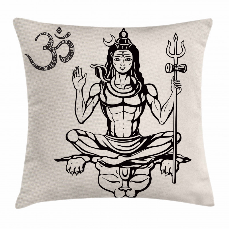 South Asian Figure Pillow Cover