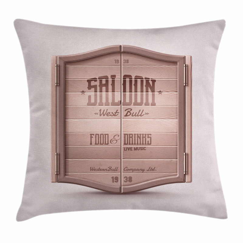 Antique Saloon Door Pillow Cover
