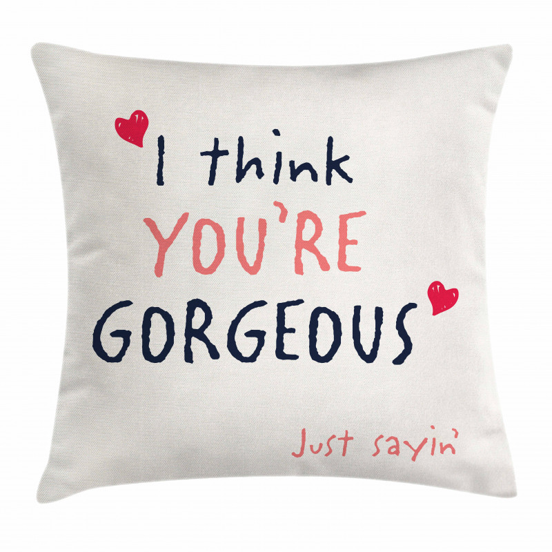 Valentines Day Slogan Pillow Cover