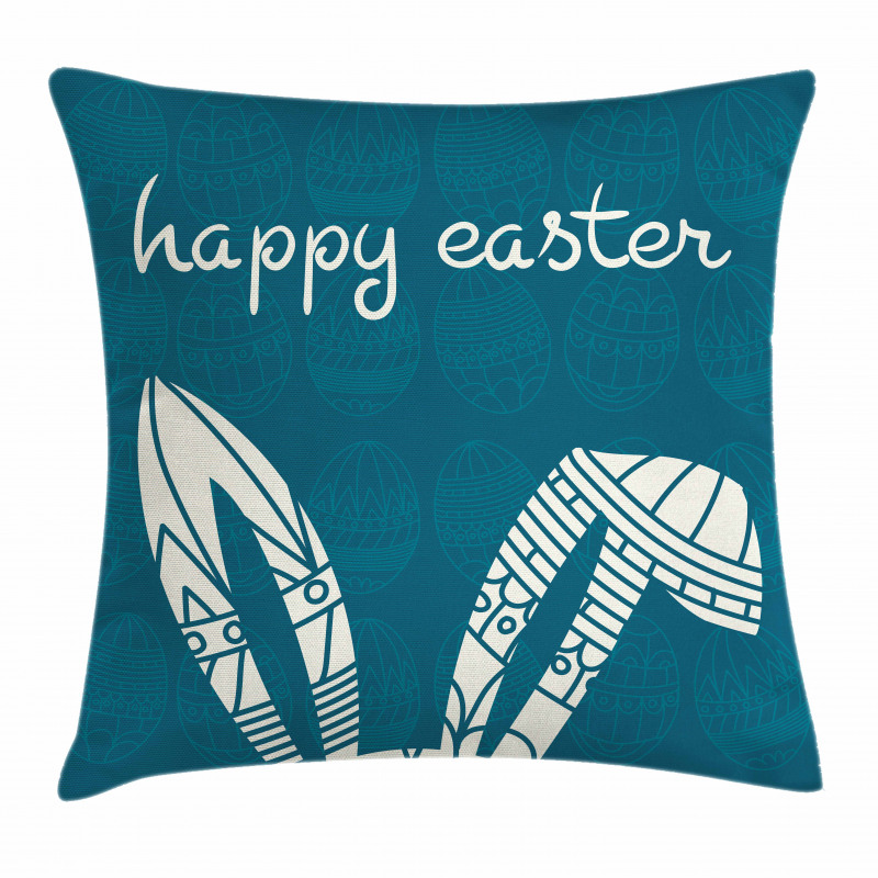 Ornamental Bunny Ears Pillow Cover