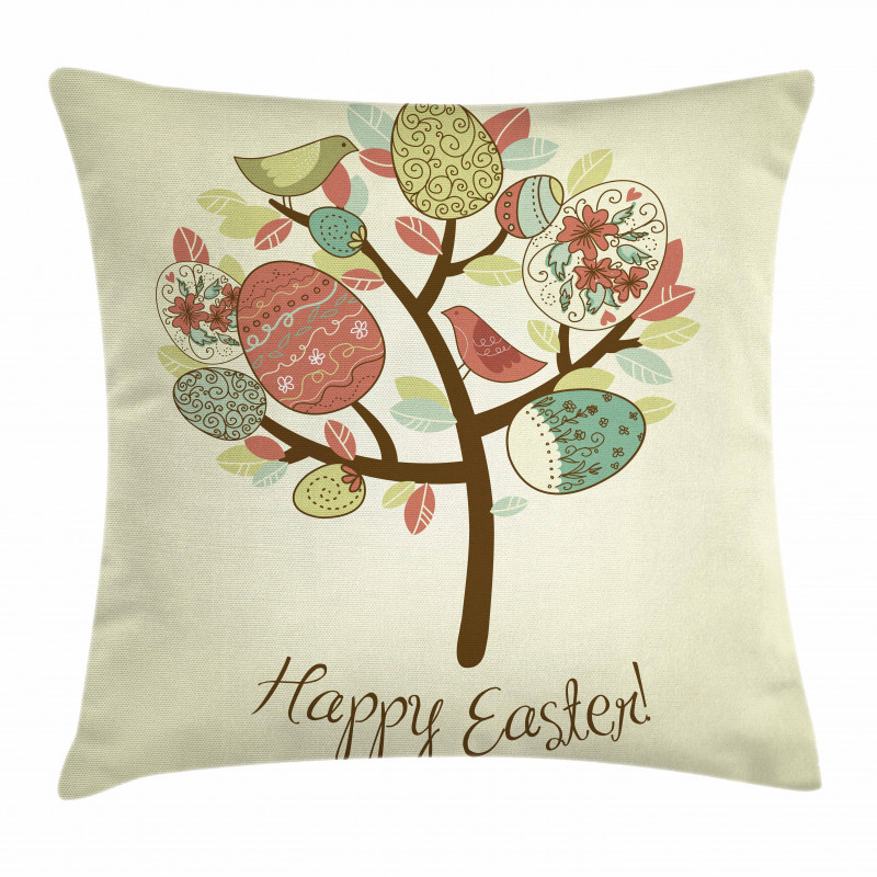 Vintage Spring Foliage Pillow Cover