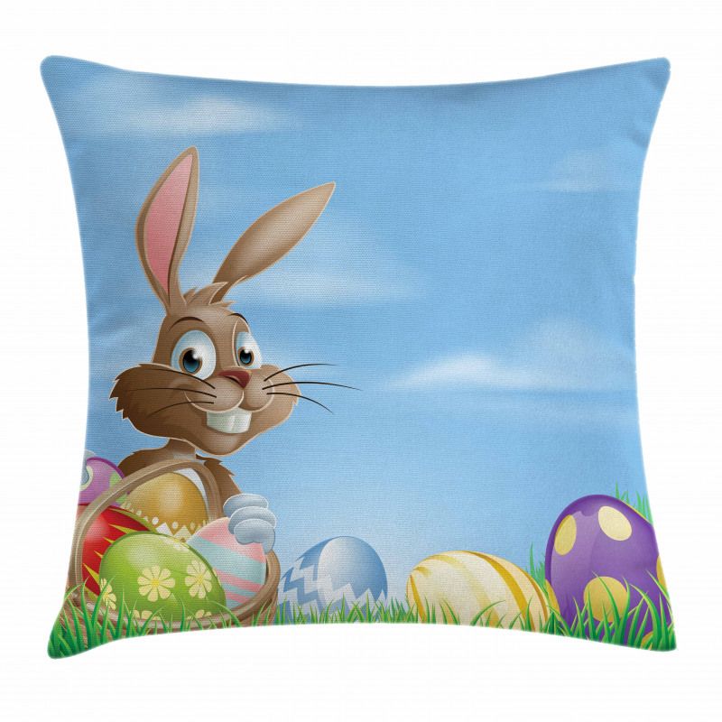 Painted Easter Eggs Pillow Cover